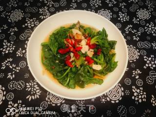 油泼菠菜的做法步骤：7