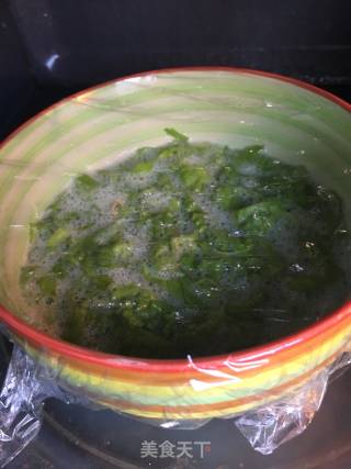 生菜蒸鹅蛋的做法步骤：12