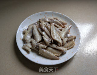 辣炒鸡尖的做法步骤：3