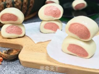 双色红曲小馒头的做法步骤：8