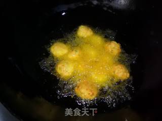 炸萝卜豆腐丸子的做法步骤：12