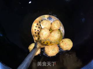 炸萝卜豆腐丸子的做法步骤：13