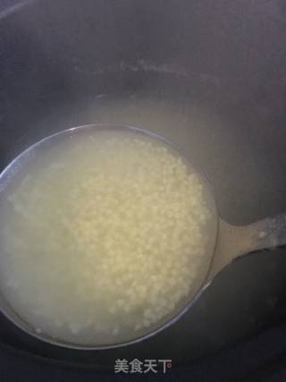 海参荠菜小米粥的做法步骤：6
