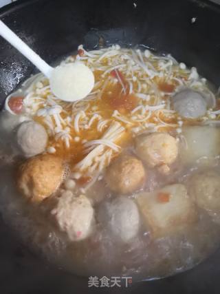 金针菇丸子汤的做法步骤：6