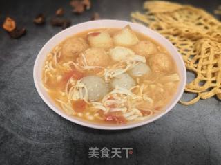 金针菇丸子汤的做法步骤：7