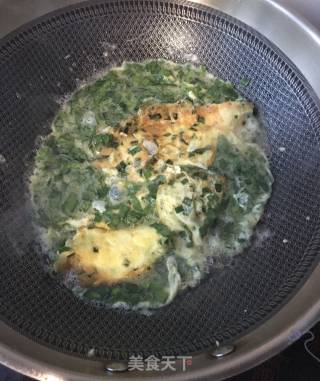 韭菜叶烘鹅蛋的做法步骤：8