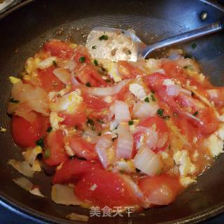 大白菜番茄炒鸡蛋的做法步骤：9