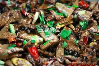 辣炒猪肝的做法步骤：9