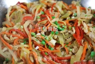 榨菜炒肉丝的做法步骤：7