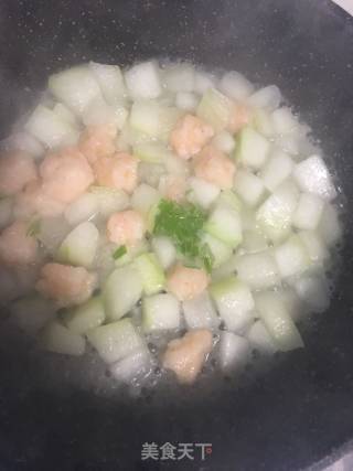 虾滑炒冬瓜的做法步骤：8