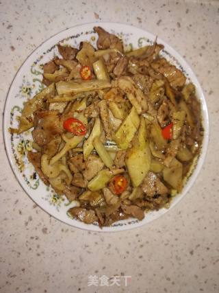 茶笋炒肉的做法步骤：7