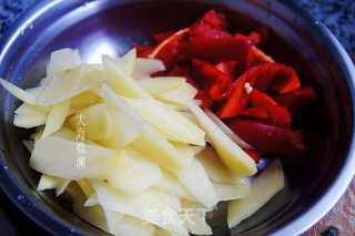 青椒土豆片的做法步骤：4