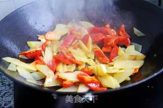 青椒土豆片的做法步骤：6