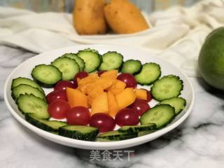 水果蔬菜拼盘沙拉的做法步骤：4