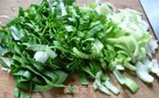 粟米粒青菜炒饭的做法步骤：5