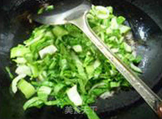 粟米粒青菜炒饭的做法步骤：6