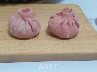主食 _红曲素包子的做法步骤：8