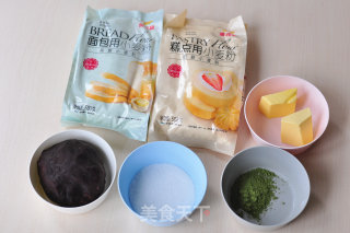 抹茶红豆酥的做法步骤：1