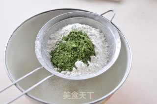 抹茶红豆酥的做法步骤：3