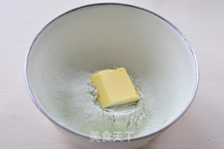 抹茶红豆酥的做法步骤：4