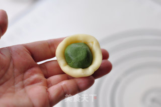 抹茶红豆酥的做法步骤：7