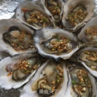 微波炉版蒜蓉烤牡蛎的做法步骤：13