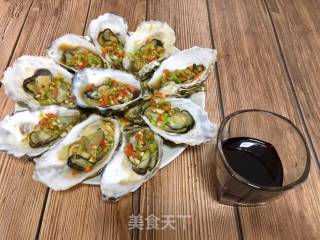 微波炉版蒜蓉烤牡蛎的做法步骤：17