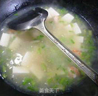 虾仁香芹豆腐羹的做法步骤：12