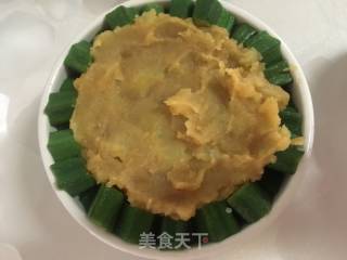 绣球秋葵的做法步骤：9