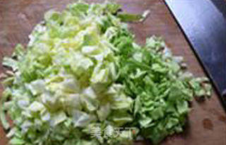 香干圆白菜炒饭的做法步骤：5