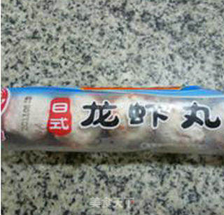塔苦菜龙虾丸炒饭的做法步骤：3