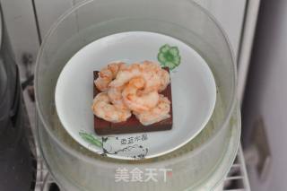 虾仁蒸鸭血的做法步骤：3