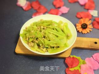 十分钟搞定的快手菜—肉末莴笋的做法步骤：6