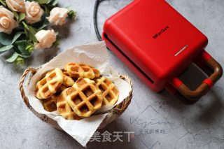 紫薯夹心华夫饼的做法步骤：15