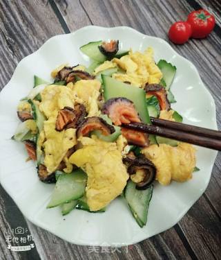 黄瓜鸡蛋炒海参的做法步骤：15