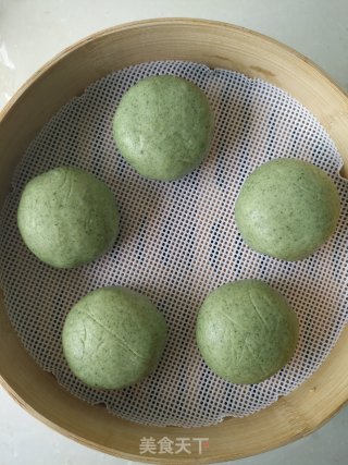 咸蛋黄肉松青团的做法步骤：11