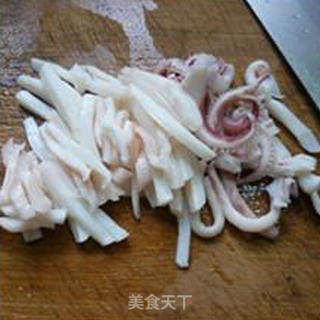 茄子拌鱿鱼的做法步骤：8