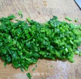 茼蒿拌蛋白的做法步骤：7