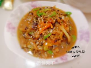 双椒炒茄丝的做法步骤：3