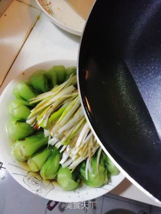 油淋小油菜的做法步骤：8