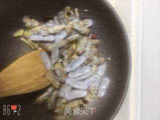 炒蛏子的做法步骤：9