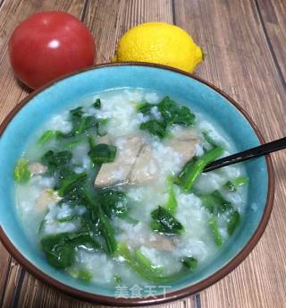 菠菜猪肝粥的做法步骤：22