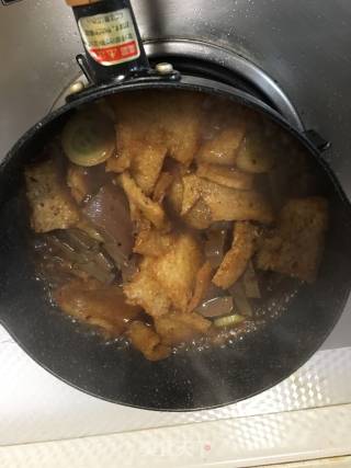 鸭血烧皮肚的做法步骤：7