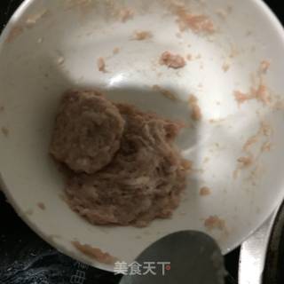 肉丸口菇汤的做法步骤：6