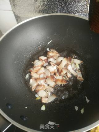 菜花胡萝卜炒肉的做法步骤：9