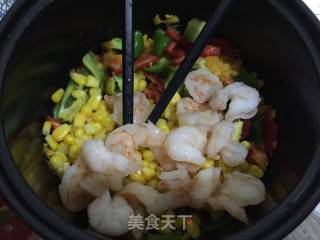 蛋黄焗虾仁玉米的做法步骤：10
