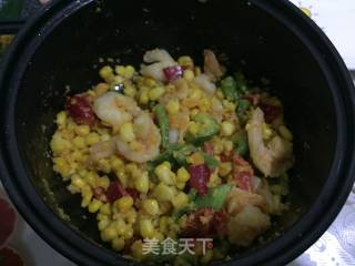 蛋黄焗虾仁玉米的做法步骤：12