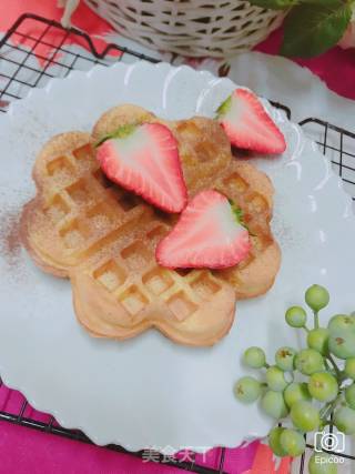 草莓华夫饼的做法步骤：7