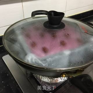 红枣紫薯蒸发糕的做法步骤：13