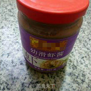 虾酱包心菜炒饭的做法步骤：3